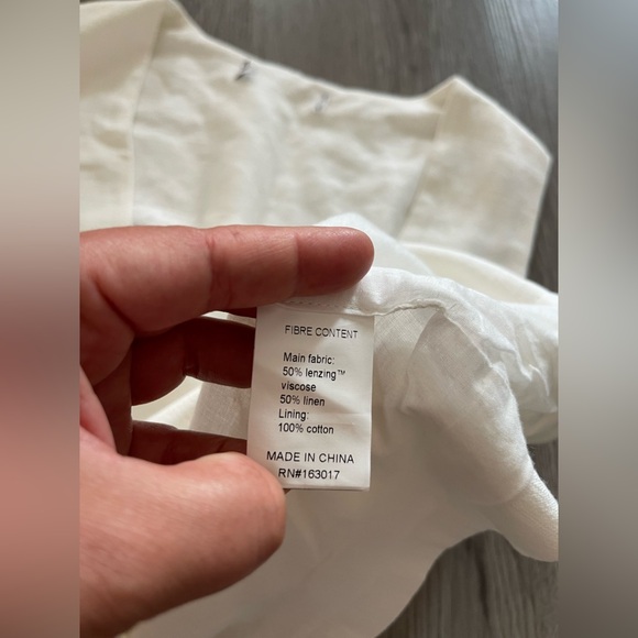 Princess Polly ginger linen blend vest white size 2 - Picture 7 of 8